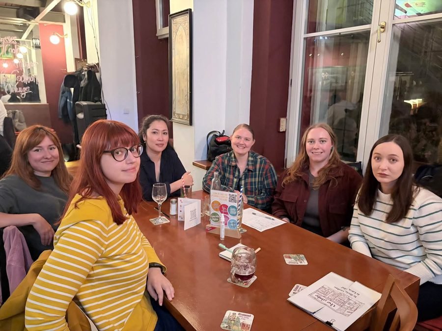 Kino Klub members at a Prague pub quiz night